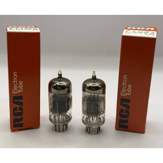 2 Pack RCA 6GH8 A VACUUM TUBES Amplifier - Ham Radio - Valve - Tested W Photos!