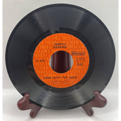 Marty Robbins 45 Vinyl Record Gone With The Wind - The Best Part Of Living!
