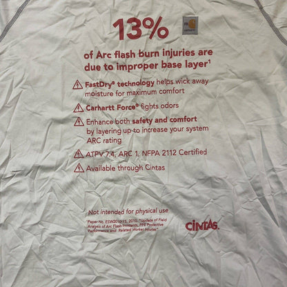 Carhartt FR Shirt Mens XL Gray Force Flame Resistant Rare Custom Work Short