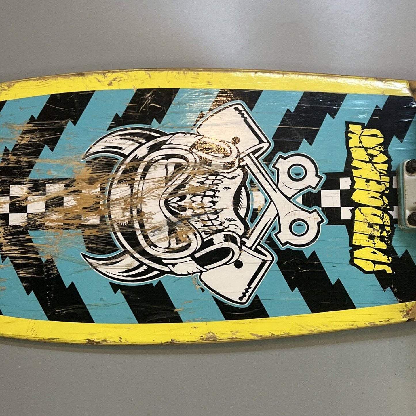 Superior Decks Speed Demon Rare Skull Skateboard 29" Kryptonics Wheels Skater