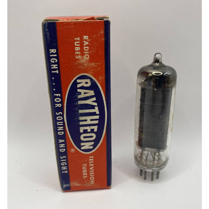 Vintage Raytheon Electron/ Vacuum Tube 6AS5 w/ Box TESTED With Photos!