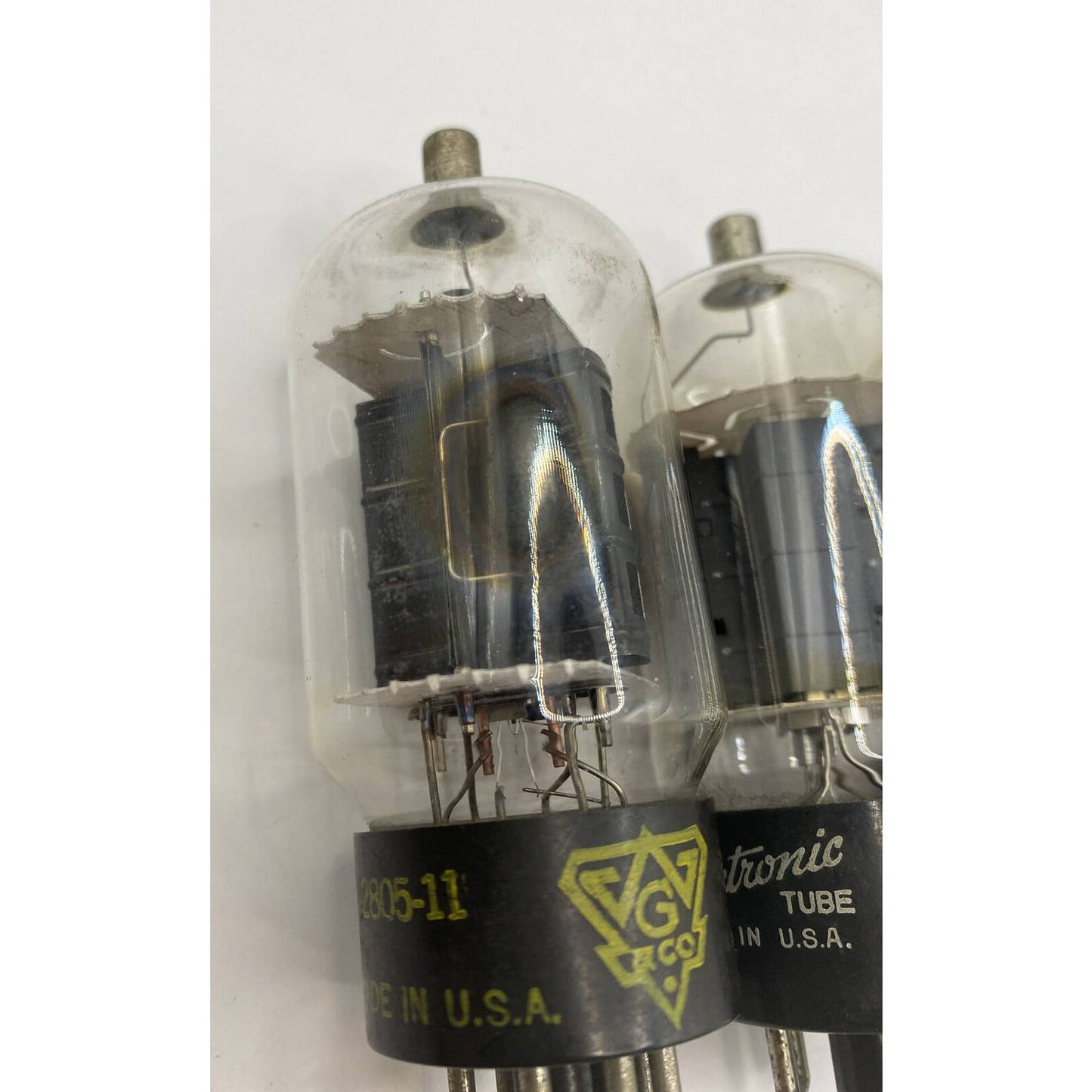 Lot Of 3 6CU6 6BQ6GA Vacuum Tubes - GE - Chief - W G & CO - USA Tested W Photos!