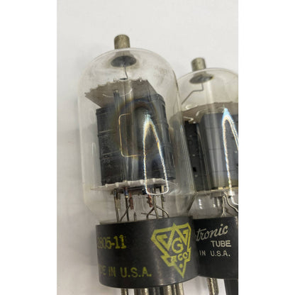 Lot Of 3 6CU6 6BQ6GA Vacuum Tubes - GE - Chief - W G & CO - USA Tested W Photos!